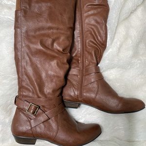 Faux Leather Boots